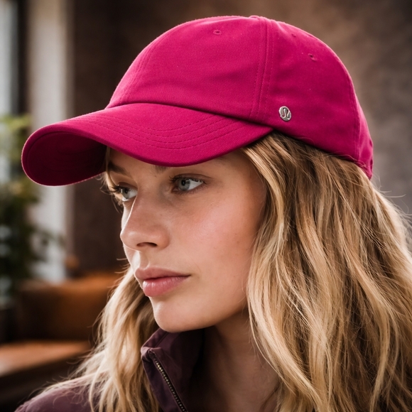 Lululemon Classic Ball Cap Velour Berry Rumble L/XL - Picture 2 of 5